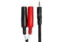 HOSA - Stereo Breakout, 3.5 mm TRS to Dual 1/4 in TSF