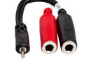 HOSA - Stereo Breakout, 3.5 mm TRS to Dual 1/4 in TSF