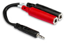 HOSA - Stereo Breakout, 3.5 mm TRS to Dual 1/4 in TSF