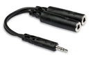 HOSA - Y Cable, 3.5 mm TRS to Dual 1/4 in TRSF