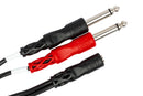 HOSA - Stereo Breakout, 3.5 mm TRSF to Dual 1/4 in TS
