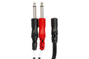 HOSA - Stereo Breakout, 3.5 mm TRSF to Dual 1/4 in TS