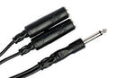 HOSA - Y Cable, 1/4 in TS to Dual 1/4 in TSF