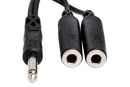 HOSA - Y Cable, 1/4 in TS to Dual 1/4 in TSF