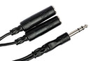 HOSA - Y Cable, 1/4 in TRS to Dual 1/4 in TRSF