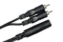 HOSA - Y Cable, 1/4 in TSF to Dual RCA
