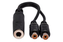 HOSA - Y Cable, 1/4 in TSF to Dual RCAF