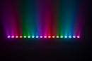 Eliminator Lighting Mega Color Q18, 1-Meter Linear LED Wash Bar with 18 x 4W RGBA 4-in-1 LEDs, 25 Degree Beam Angle, Full Pixel Control, 5 DMX Channel Modes