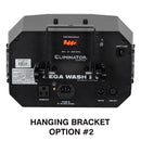 Eliminator Mega Wash 24, High Powered Wash Fixture with Wash and Chase Effects, 24 x 20 Watt HEX LEDs