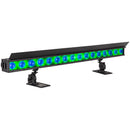 ADJ ElectraPix Bar 16, IP65 1 Meter Battery Powered Bar, 16 x 20 Watt HEX LED, RGBAL+UV, Individual Pixel Control, Background RGB LEDs, Aria X2 Wireless, 20 Degree Diffusion Filter, L Track System