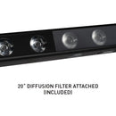 ADJ UBL12H, 1 Meter Linear Lime Infused Bar, 12 x 20 Watt HEX LEDs, RGBAL+UV, 17 Degree Beam Angle, High CRI of 90, Includes 20 Degree Diffusion Lens
