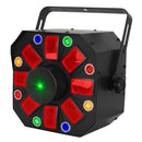 Eliminator Furious Three RG, 3 FX in One Lighting Effect, Moonflower, Wash, and Laser Combo