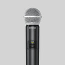 Shure GLXD2+/SM58-Z3, Digital handheld transmitter with SM58 Capsule, Featuring the Legendary SM58 vocal microphone, the GLXD2+/SM58 Dual Band Handheld Transmitter delivers superior, transparent digital audio