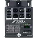 ADJ DP-DMX20L, 4 Channel, DMX Dimmer/switch Pack. 600W Per Channel, Digital DMX Addressing, 15 AMP