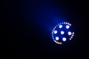 Eliminator Lighting LP 8R, Compact LED Par with 7 x 8W RGBW 4-in-1 Center LEDs and 32 RGB Ring LEDs, Animated Ring Effects, Wireless Remote, 4 DMX Channel Modes