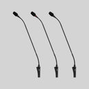 Shure CVG18DS-B/C, 18” (45.7 cm) Gooseneck Microphone with inline preamp, Gooseneck Mic Black W/base/switch/led