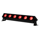 ADJ UBL6H, 1/2 Meter Linear Lime Infused Bar, 6 x 20 Watt HEX LED's, RGBAL Plus UV 17 Degree Beam Angle, High CRI of 90, Includes 20 Degree Diffusion Lens