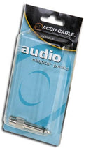 Accu-Cable ACQMRCAF, Male 1/4 Inch to Female RCA Adaptor, 2 Pack