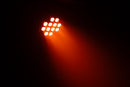 Eliminator Lighting LP HEX 12 PLUS, Slim LED Par with 12 x 18W RGBWA+UV 6-in-1 LEDs, 25 Degree Beam Angle, Durable Metal Housing, 2 DMX Channel Modes