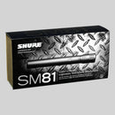 Shure SM81-LC, Condenser Instrument Microphone, Cardioid Condenser with 10dB Attenuator and 3 Position Low-Cut Filter, with Foam Windscreen