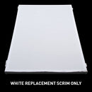 Accu-Stand Event Facade Scrim Pack W, Complete Set of Replacement Scrims for Event Facade in White, Includes Bag
