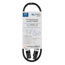Accu-Cable XLPRO-3, 3 ft Pro XLR M to XLR F