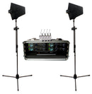 VocoPro BenchMark-Quad-BP, Quad Touring Grade True Diversity wireless system with Antenna Distribution System and Active