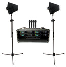 VocoPro BenchMark-Quad-HH, Quad Touring Grade True Diversity wireless system with Antenna Distribution System and Active