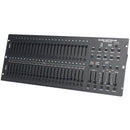 ADJ Scene Setter-48, 48 Ch. DMX Dimming Console, Midi, 4300 Programmable Scenes, 96 Recordable Chases. Audio, Fade, and Speed Controls
