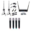 VocoPro BOOST-ACAPELLA-4, 600ft. long-range digital wireless microphone package