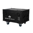 ADJ Mirage Q6 Pak, Pack Includes Six IP65 Battery Powered Chrome Fixtures, 4 x 10 Watt RGBA LEDs, 11 Degree Beam Angle, Long Life Battery, Wifly DMX Wireless, Includes Road Case with on Board Charging System, Safety Alarm System