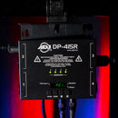 ADJ DP 415R, 4 Channel, DMX Dimmer/switch Pack with Dip Switches. 500 W Per Channel. Max Power: 15A Total, 5A Per Channel