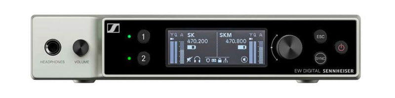 SENNHEISER EW-DX EM 2 (Q1-9) 2 channel half-rack (9,5“) non-Dante® receiver
