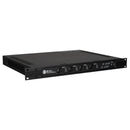 RCF UP-8504, Class D Power Amplifier with Dual Input per Channel - 4 Ω, 70/100V, 4 x 125W