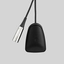 Shure CVB-B/C, Installed Sound Boundary Microphone, Cardioid, Low Profile Boundary Condenser Microphone, Attached 12' Cable, Black
