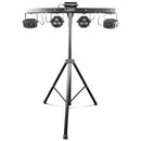 Chauvet DJ GigBAR 2, 4-in-1 Pack-n-Go Lighting System with Derbys, Wash, Laser and Strobe Effects