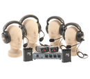 Anchor Audio Portacom 4 User Pack (no cables), Portacom Four User Pack (No Cables) 4 BP-2000, four headsets, PC-2000, and carrying case