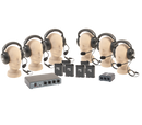 Anchor Audio Portacom 6 User Pack (no cables), Portacom Six User Pack (No Cables) 4 BP-2000, four headsets, PC-2000, B3-2000, and carrying case