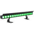 ADJ ElectraPix Bar 16, IP65 1 Meter Bar, Battery Powered, 16 x 20 Watt HEX LED Rgbaluv Individual Pixel Control, Backround RGB LEDs, Aria X2 Wireles, 20 Degree Diffusion Filter, L Track System