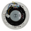 RCF PL 6X, 6" Coax Flush Mount Ceiling Speaker With Line Transf., 12W, IP 44 (White)