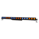 Eliminator Lighting Mega Color Q18, 1-Meter Linear LED Wash Bar with 18 x 4W RGBA 4-in-1 LEDs, 25 Degree Beam Angle, Full Pixel Control, 5 DMX Channel Modes
