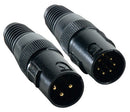 Accu-Cable DMX T-Pack, Male 3 and 5 Pin 110 Ohm DMX Terminator Set
