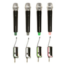 VocoPro DPR-QUAD - Four-Person Rechargeable Plug-In Wireless Microphone System with Mic-On-Chip (tm) Technology.