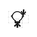 Global Truss MINI 360 BLK, Mini 360 Wrap-Around Clamp for 2 in Tube, Black