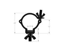 PRODJ-MINI-360 2" WRAP AROUND CLAMP-LIGHT DUTY