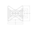PRODJ-VP-MH-CLAMP BLACK CLAMP WITH MULTI-HOLE MOUNT FOR VIDEO PANELS