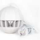 RCF BS 8, Passive Pendent Ball Speaker, 5/10/20W, 100V, 5M Suspension Cable (White)
