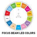 ADJ Focus Beam LED, Compact Moving Head Beam Fixture, High Powered 80 Watt LED Engine, 2.5 Degree Beam Angle, Motorized Focus, 8 Facet Circular Prism, 6 Facet Linear Prisim, Frost Filter, DMX RDM
