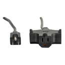 Accu-Cable EC-123-3FER10, 10 Ft 12 Gauge Black AC Extension with 3Fer