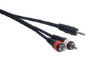 Accu-Cable MP-15, 15 ft 1/8" to Dual RCA